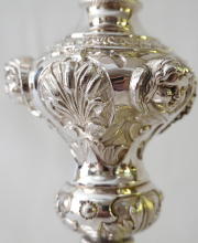 Antique solid silver gilt French Baroque Chalice